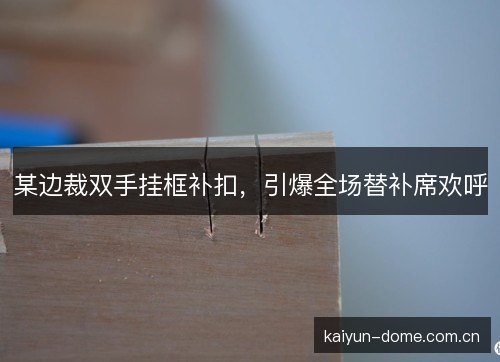 某边裁双手挂框补扣,引爆全场替补席欢呼 某边裁双手挂框补扣,引爆全场替补席欢呼